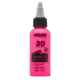 Moon Glow - Neon UV Fabric Paint - 30ml - Intense Pink