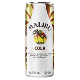 Malibu Coconut Rum &amp;amp; Cola Pre-Mixed Can 250ml