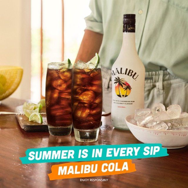 Malibu Original White Rum with Coconut Flavour   1L