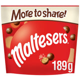 Maltesers Milk Chocolate &amp;amp; Honeycomb Sharing Pouch Bag Fairtrade 175g
