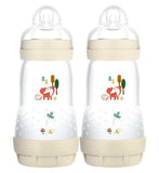 MAM Colours of Nature Anti Colic Self Sterilising Bottle 260ml - 2 Pack