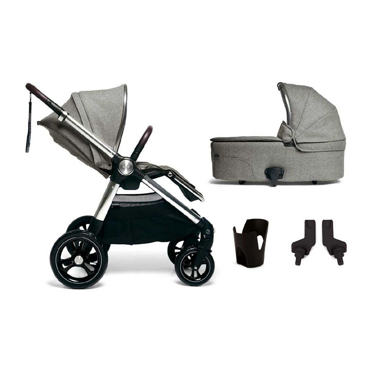 Mamas &amp;amp; Papas Ocarro 4 Piece Starter Bundle - Woven Grey