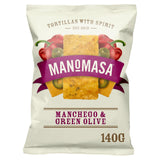 Manomasa Manchego &amp;amp; Green Olive Sharing Tortilla Chips 140g