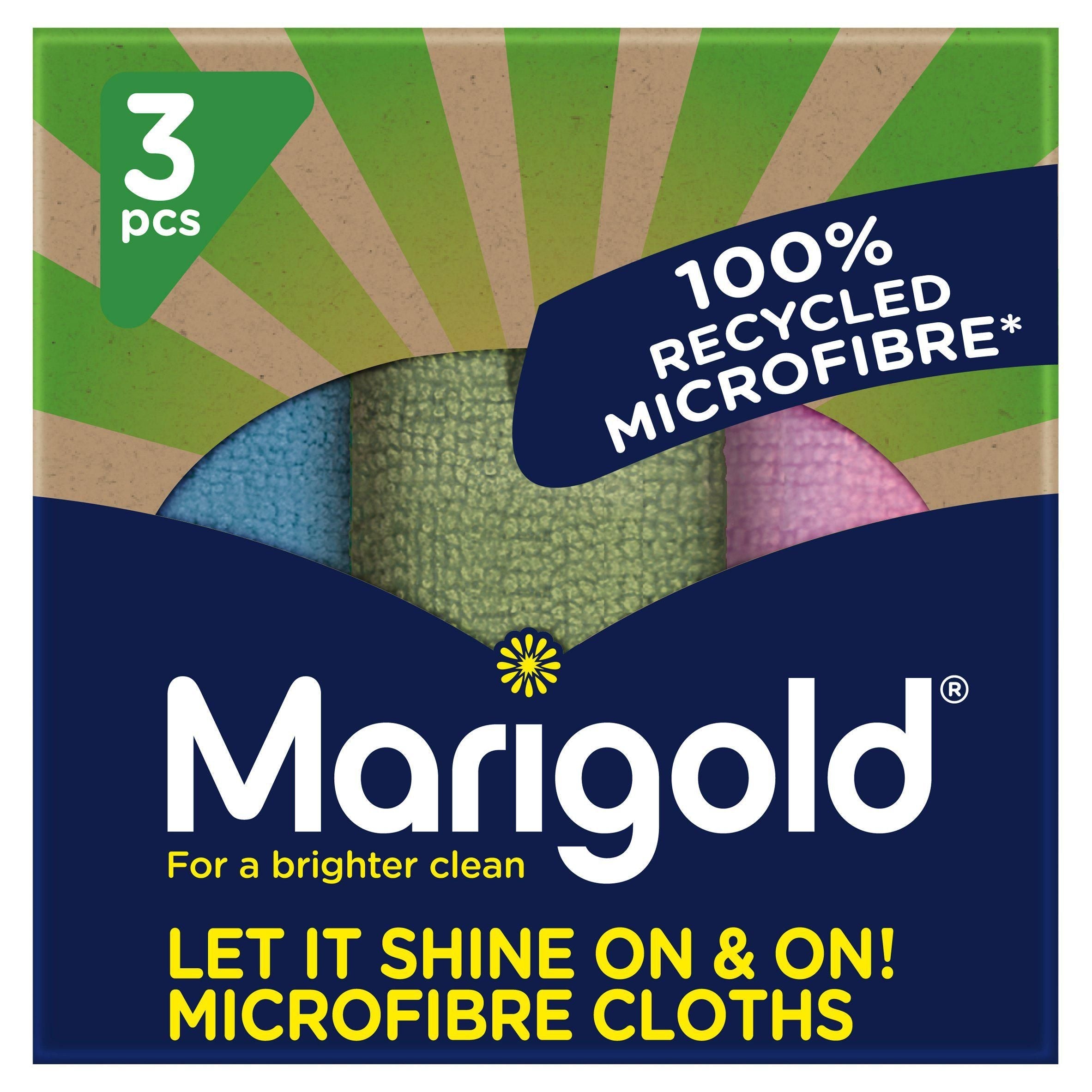 Marigold Let it Shine On &amp;amp; On Microfibre Cloths x3