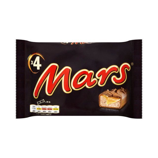 Mars Caramel Nougat &amp;amp; Milk Chocolate Snack Bars Multipack   4 x 39.4g