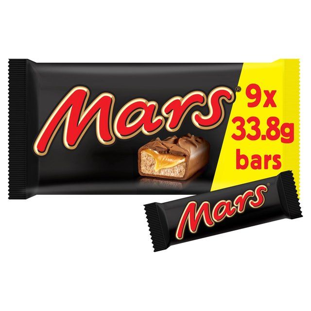 Mars Caramel Nougat &amp;amp; Milk Chocolate Snack Size Bars Multipack   9 x 33.8g