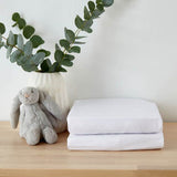 Martex Baby Twin Pack Fitted Sheet Cot White
