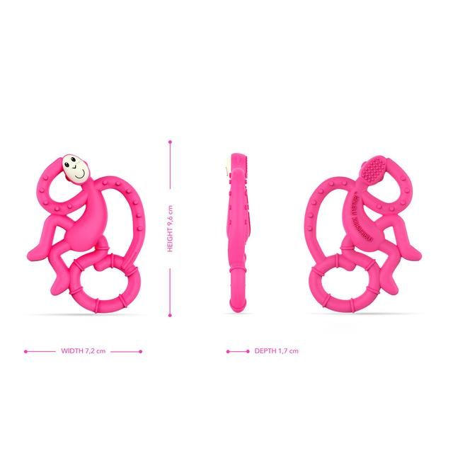 Matchstick Monkey Mini Monkey Teether - Pink