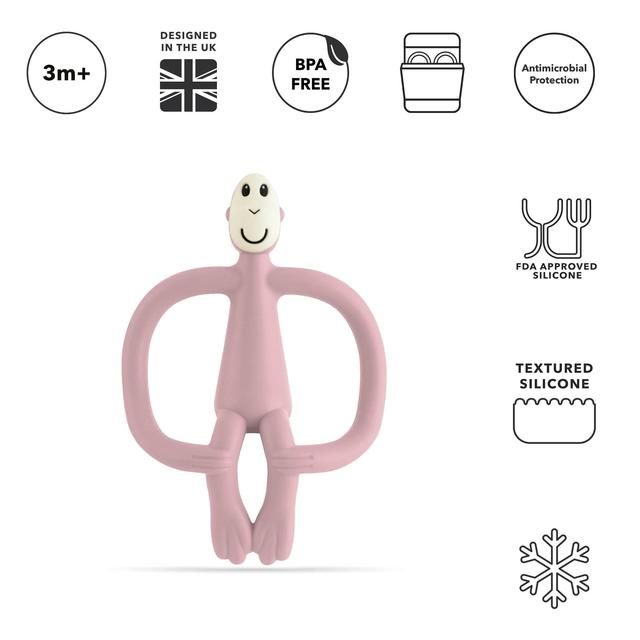 Matchstick Monkey Original Teething Toy - Dusty Pink