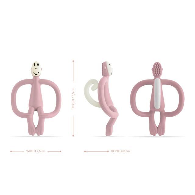 Matchstick Monkey Original Teething Toy - Dusty Pink