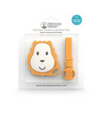 Matchstick Monkey Soother Clip &amp;amp; Flat Lion Teether