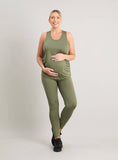 MATERNITY Active Khaki Racer Vest Top - 8