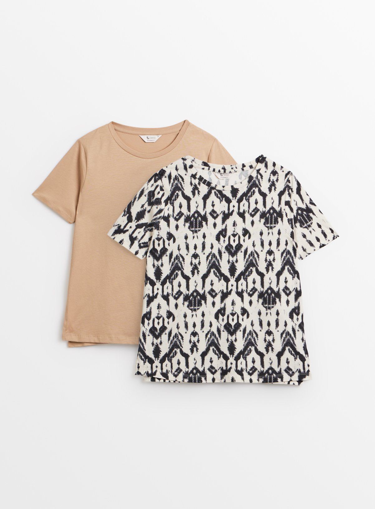 MATERNITY Nursing Aztec Print Short Sleeve T-Shirts 2 Pack 16