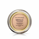 Max Factor Miracle Touch Foundation 45 Warm Almond Golden Ivory 43