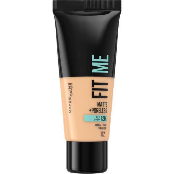 Maybelline Fit Me Matte &amp;amp; Poreless Foundation 105 Nat Ivory Soft Beige 112
