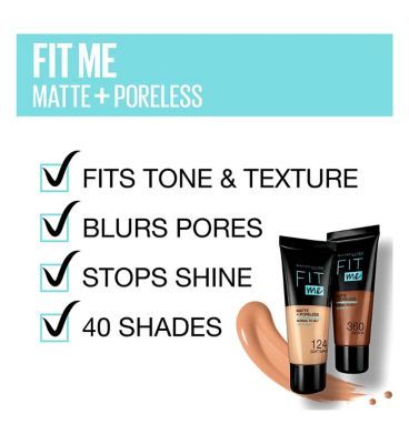 Maybelline Fit Me Matte &amp;amp; Poreless Liquid Foundation 30ml