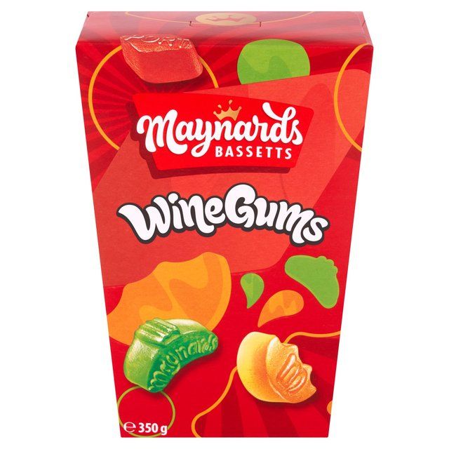 Maynards Bassetts Wine Gums Sweets Carton   350g