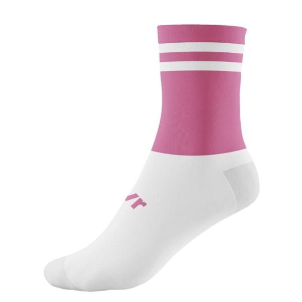 McKeever Adult Pro Bar Mid Calf Socks (7-11) Pink/White / 0.30EA