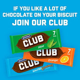 McVitie's Club Salted Caramel Flavour Chocolate Biscuit Bars Multipack   7 x 23g