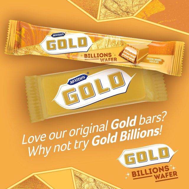 McVitie's Gold Caramel Flavour Biscuit Bars Multipack   7 per pack