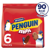 McVitie's Mini Penguin Milk Chocolate Biscuits Multipack 6x19g, 114g