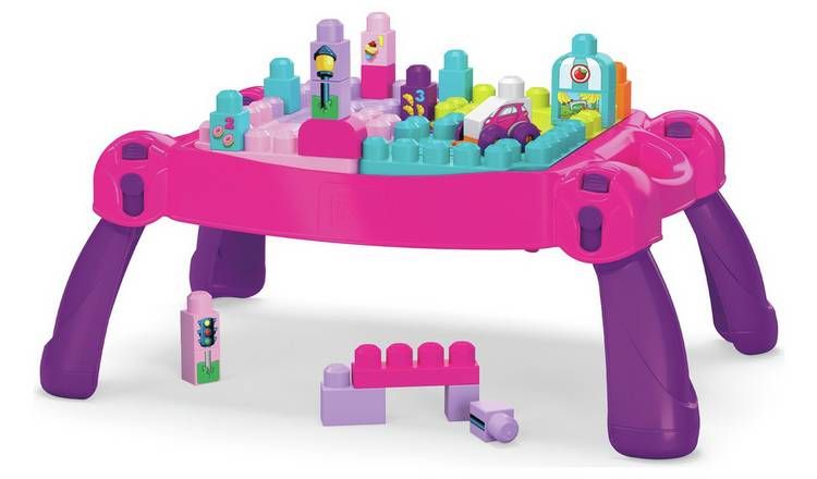 Mega Bloks Build n Learn Table &amp;ndash; Pink