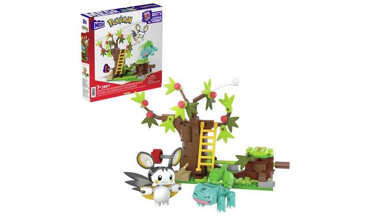 MEGA Pok&amp;eacute;mon Emolga &amp;amp; Bulbasaur Charming Woods Building Set