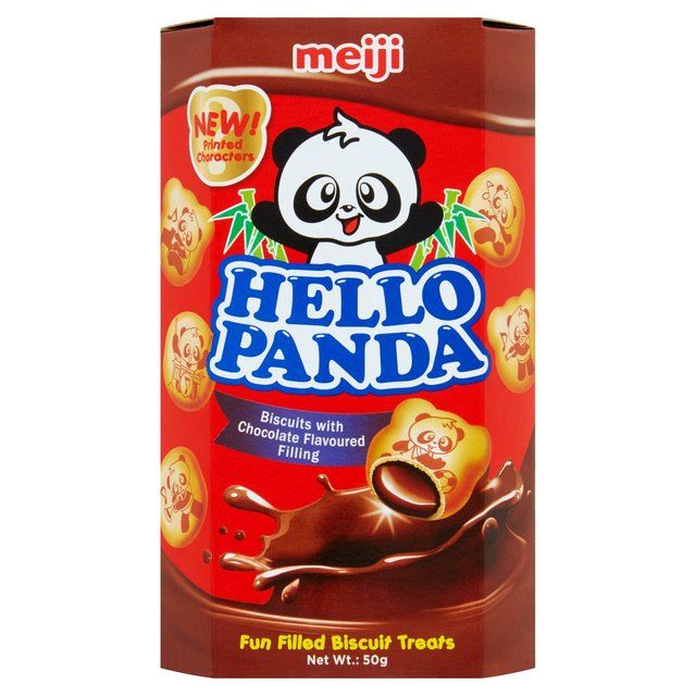 Meiji Hello Panda Chocolate Biscuits   50g