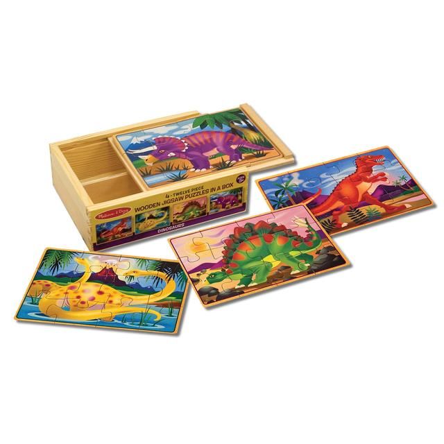 Melissa &amp;amp; Doug Dinosaurs Puzzles in a Box 3yrs+