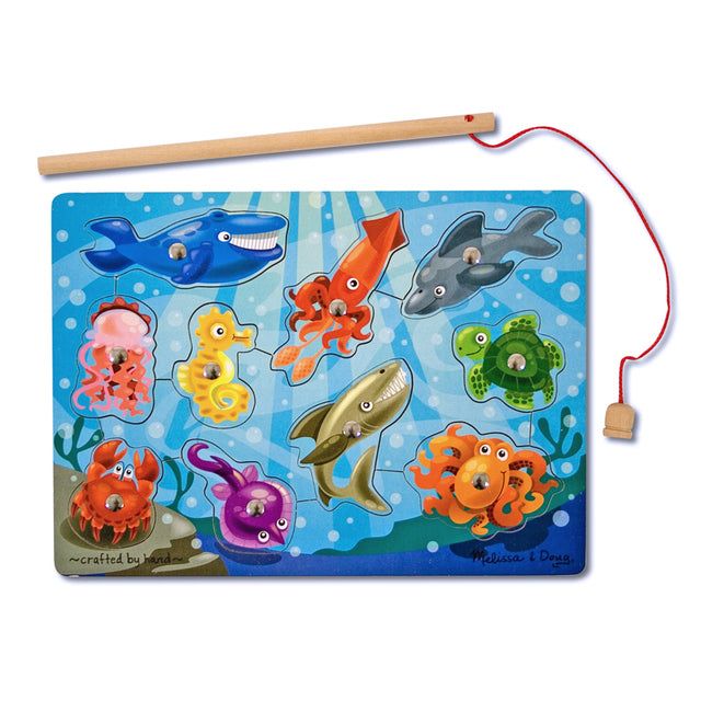 Melissa &amp;amp; Doug Magnetic Wooden Game Fishing 3yrs+