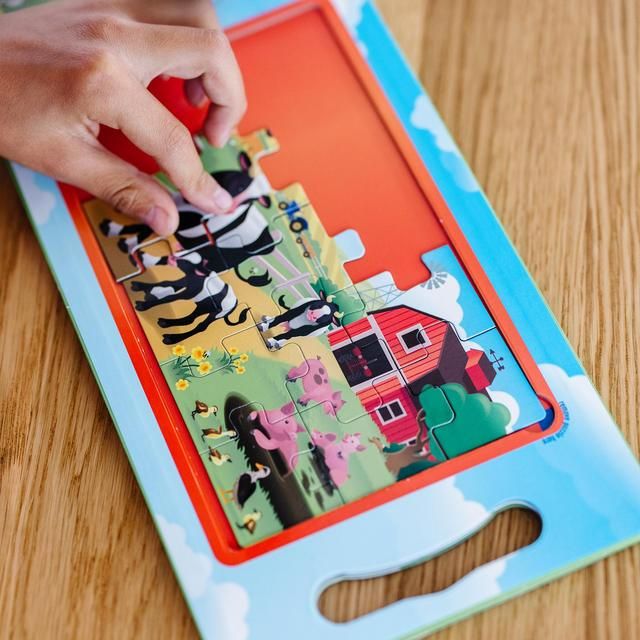 Melissa &amp;amp; Doug Take Along Magnetic Jigsaw Puzzles - On the Farm