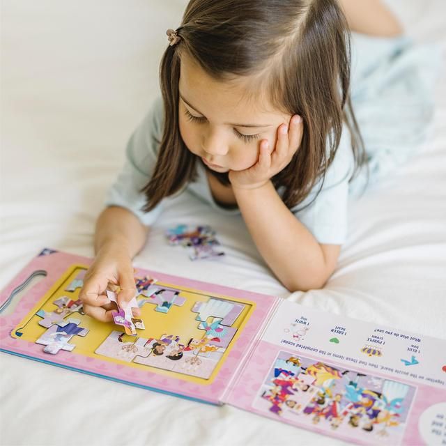 Melissa &amp;amp; Doug  Take Along Magnetic Jigsaw Puzzles - Princesses