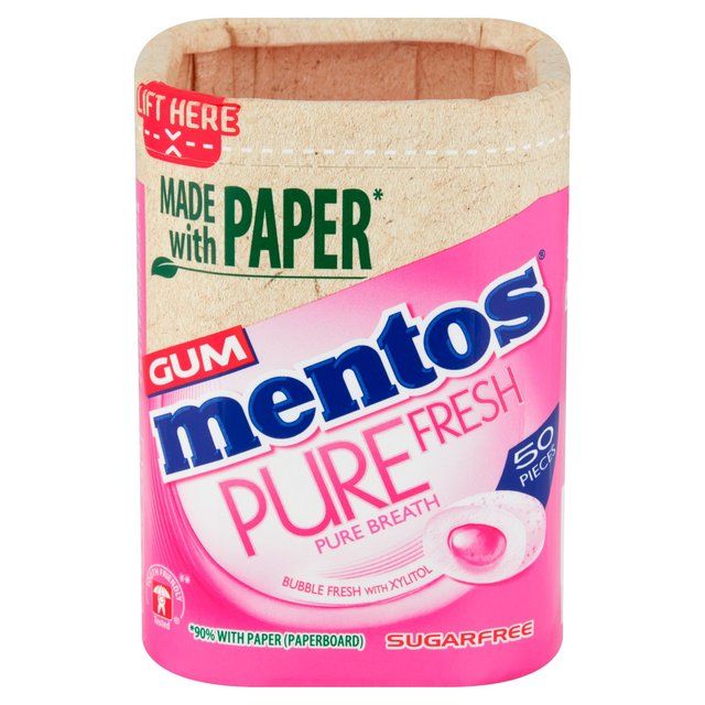Mentos Gum Pure Fresh Bubble Fresh Chewing Gum   100g
