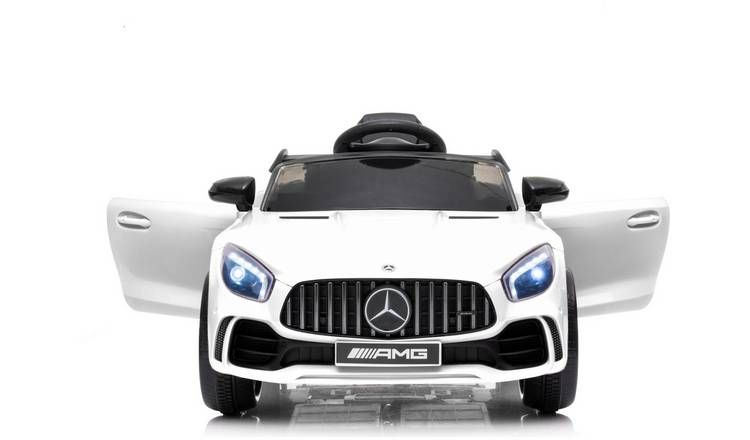Mercedes Benz AMG GTR 6V Kids Electric Car - White