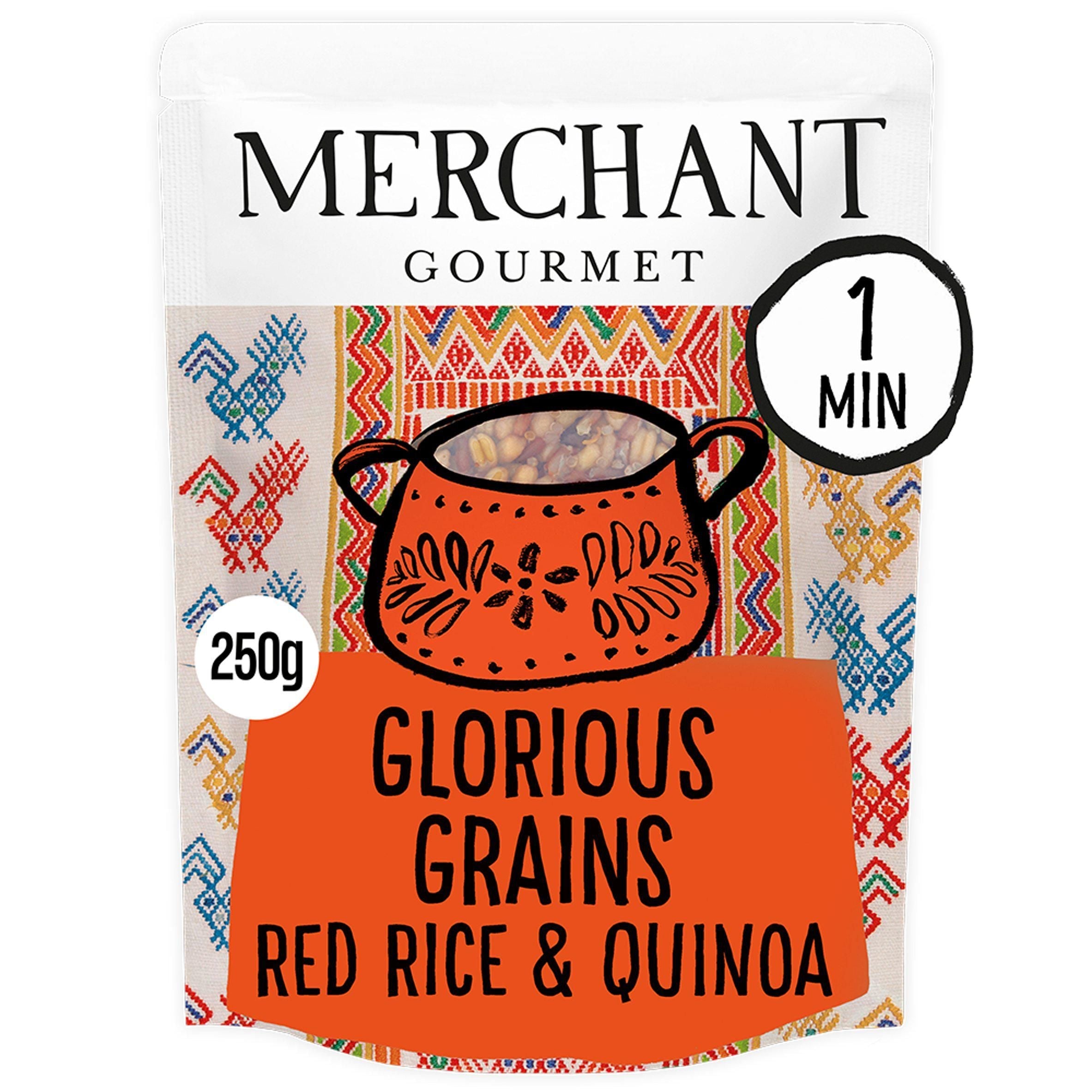 Merchant Gourmet Simply Cooked Glorious Grains with Red Rice &amp;amp; Quinoa 250g