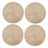 Mikasa 4pc PU Round Placemats Gold 38cm Tagged   4 per pack