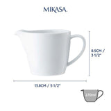 Mikasa Chalk Porcelain Jug 270ml Labelled