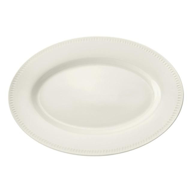 Mikasa Cranborne Stoneware Oval Serving Platter 39cm Gift boxed