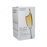 Mikasa Julie 8oz Champagne Flute Glasses Set of 4