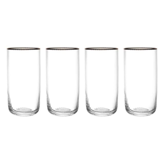 Mikasa Sorrento 4pc Highball Glasses 510ml Gift boxed   4 per pack