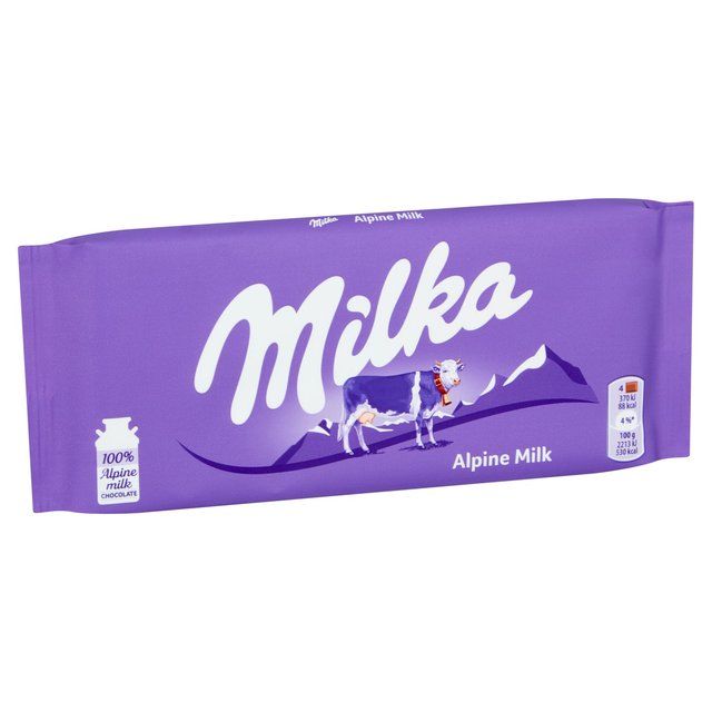 Milka Alpine Milk Chocolate Bar   100g