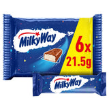 Milky Way Nougat &amp;amp; Milk Chocolate Snack Bars Multipack 6x21.5g