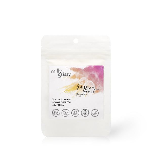 milly&amp;amp;sissy Zero Waste Body Wash Passion Fruit Refill 40g