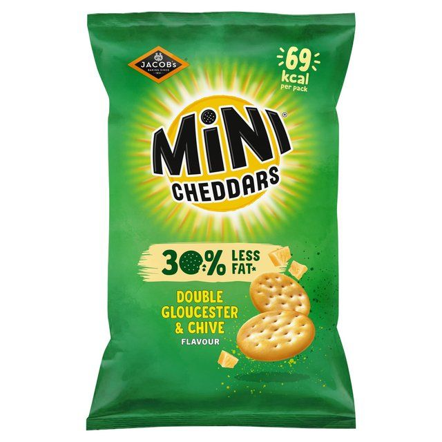 Mini Cheddars 30% Less fat Gloucester &amp;amp; Chive   115g