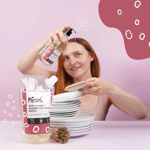 Miniml Washing Up Liquid Rhubarb &amp;amp; Lemon   1L