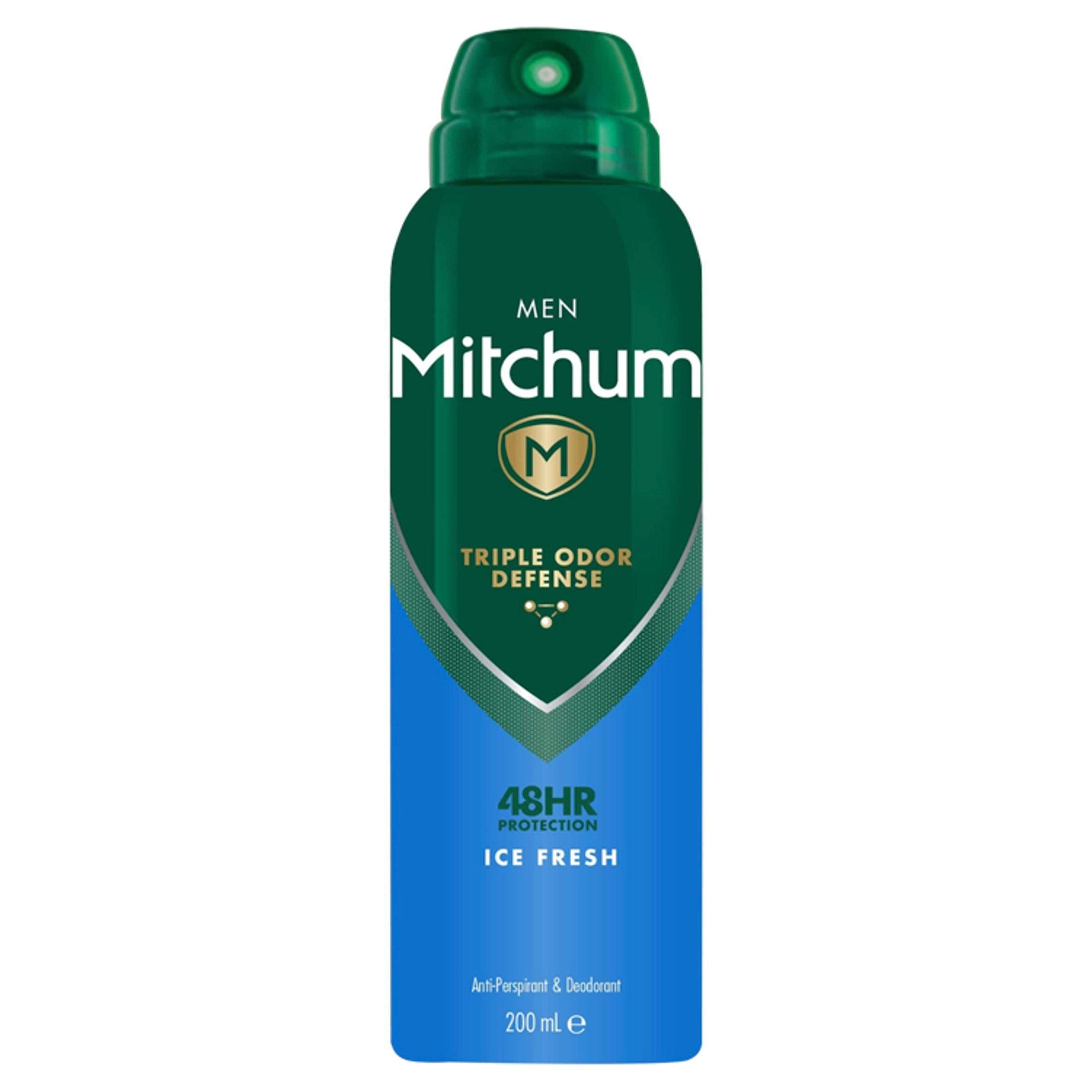 Mitchum Men Triple Odor Defense Protection Ice Fresh Anti-perspirant &amp;amp; Deodorant 200ml