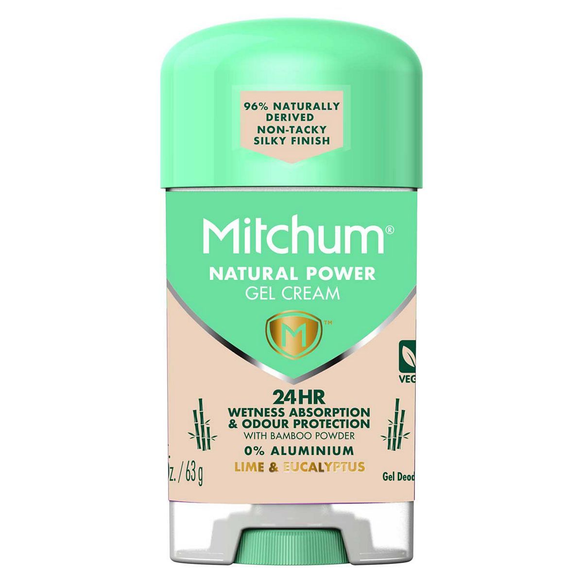 Mitchum Natural Power Gel Cream Lime &amp;amp; Eucalyptus Gel Deodorant 63g
