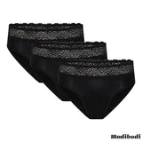 ModiBodi Sensual Period &amp;amp; Leak Proof Hi-Waist Bikini Brief, 3 Pack