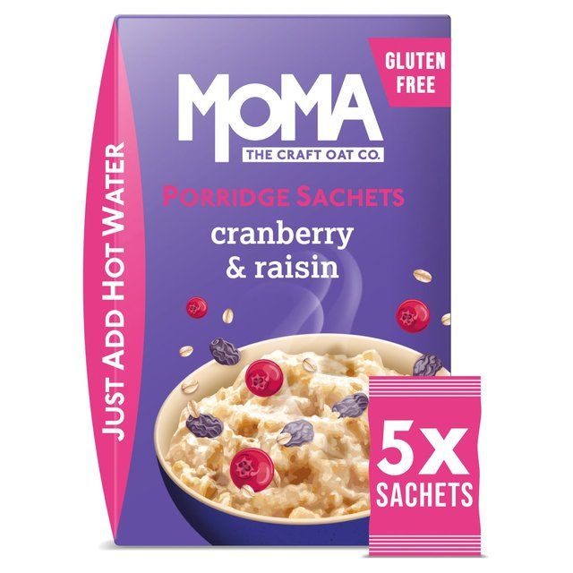 MOMA Cranberry &amp;amp; Raisin Porridge Sachets Gluten Free 5 x 70g   5 per pack