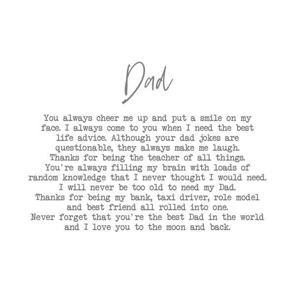 Moments Stoneware Mug - Dad